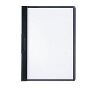 Durable 221701 Duraclip A5, Cartellina con Clip per Archiviare Documenti, Capacità 1 - 30 Fogli, Formato A5, Nero, Confezione da 25 Pezzi