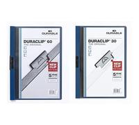Durable 223807 Duraclip 60 Retail, Cartellina con Clip per Archiviare Documenti,