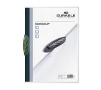 Durable 226005 Clip Folder SwingClip made of PP, Up to 30 Sheets A4, Green, Pack