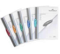 Cartelline con clip Swingclip - PPL - 22x31 cm - clip colorata - trasparente - Durable - conf. 5 pezzi