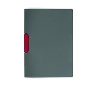 Durable 230403 - Duraswing Color, Cartellina con Clip Rotante Colorata, Capacità 1 - 30 Fogli, Formato A4, Confezione da 5 Pezzi, Rosso