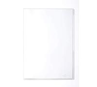 Durable 231319 Busta Standard Apertura ad L Standard, Spessore 0.12 mm, Finitura Lucida, f.to A4 Verticale, Cristallino, Confezione 10 Pezzi