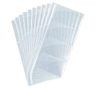 buste di ricambio - per portabiglietti visifix pro - 80 biglietti da visita - 57x90 mm - durable - conf. 10 pezzi