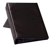 Durable 244101 Visifix Economy, Portabiglietti da Visita ad Anelli, Copertina Opaca, 12 Buste, 96 Biglietti, Indice Alfabetico 6 Tasti, 145x255 mm, Nero