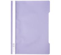 Durable 252312 - Cartellina ad Aghi Clear View, per Documenti Formato A4 Perforati, Viola, Confezione da 25 Pezzi