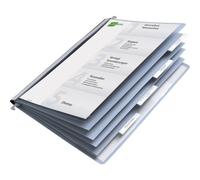 Durable 255406 - Cartellina gestione risorse umane, foglio indice e etichette, tasca interna, asta di sospensione, azzurro