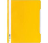 Durable 257004 - Cartellina ad aghi Clear View, f.to A4+, fronte trasparente e retro colorato, etichetta longitudinale, giallo, conf. da 50 pezzi