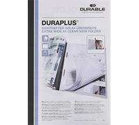 DURABLE 257910 - Cartellina ad aghi Duraplus, f.to A4+, fronte trasparente e ret