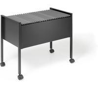 Durable 309501 Economy 80 A4, Carrello per Cartelle Sospese , Capacità 80 Cartelle, 655x592x368 mm, Nero