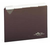 Durable 315111 25 Piece A5 Index Card with Welded Tab - Brown DIN A5 Single
