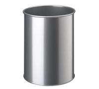 DURABLE 330123 - Contenitore per rifiuti, 15 l, metallo, rotondo, argento