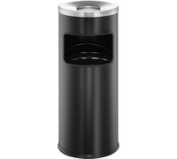 DURABLE 333201 - Contenitore per rifiuti con posacenere, 17 l, rotondo, antincend
