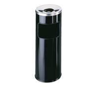 DURABLE 333201 - Contenitore per rifiuti con posacenere, 17 l, rotondo, antincend