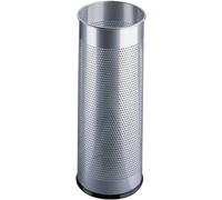 Durable 335023 Portaombrelli in Acciaio Verniciato, Capacità 28.5 Litri, 620x260 mm, Argento