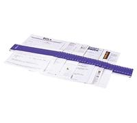 Durable 370006 - Barra per smistamento corrispondenza, separatori, indice alfabetico e numerico prestampato, foro per affissione, azzurro
