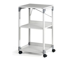 DURABLE - 3701-10 - Carrello System - per videoproiettore - con ruote - 3 ripiani - 50,8 x 43,2 x 88,2 cm - grigio - Durable - 68260 - Conf. da 1 Pz. - 3701-10