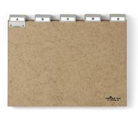 Durable 424511 Index A - Z Particle Board 5 / 5 Division Brown A4 landscape form