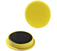 Durable 470404 - Magneti in plastica colorata, 37 mm (diametro), forza magnetica 1000 p, giallo, confezione da 2 pezzi