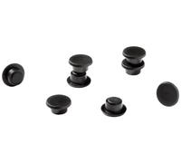 Durable 475101 - Magneti in plastica colorata, 15 mm (diametro), forza magnetica 75 p, nero, confezione da 20 pezzi