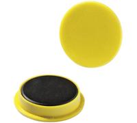 Durable 475304 - Magneti in plastica colorata, 32 mm (diametro), forza magnetica 720 p, giallo, confezione da 20 pezzi