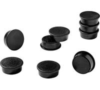 Durable 475501 - Magneti in plastica colorata, 37 mm (diametro), forza magnetica 3000 p, nero, confezione da 20 pezzi