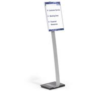 Durable 481323 stand informativo e supporto per brochure A3 Acrilico Argento (Du