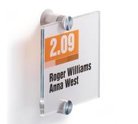 Targa per portepareti Crystal Sign - 10,5x10,5 cm - Durable