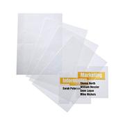 Durable 483119 - Crystal Sign Refill, fogli traslucidi microperforati, f.to 148x