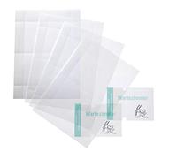 Durable 483219 - Crystal Sign Refill, fogli traslucidi microperforati, f.to 148x148 mm, trasparente, confezione da 10 fogli (20 inserti)