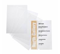 Durable 483519 EDP-inscribable Film Crystal Sign refill, 210 x 297 mm, for Durab