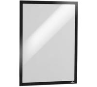Durable 483801 - Duraframe Cornice Espositiva Adesiva, per Superfici Lisce e Solide, Formato A3, Confezione da 1 Pezzo, Nero