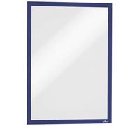 Durable 486807 Duraframe Magnetic, Cornice Espositiva a Fissaggio Magnetico, Formato A3, Confezione da 5 Pezzi, Blu