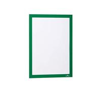 DURABLE 487205 - Telaio informativo, A4, autoadesivo, apribile, verde, 2 pezzi