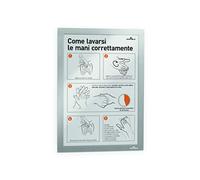 DURABLE - Foglio trasparente DURAFRAME Set di 10 pezzi DIN A4 SILVER