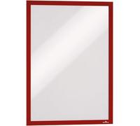 DURABLE Cornice espositiva DURAFRAME A3 Foglio trasparente per superfici lisce Rosso