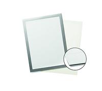 Durable 496823 Duraframe Grip, Hook and Look Magnetic Display Frame, A4 - Silver