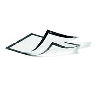 Durable 498501 - Duraframe Magnetic Plus, Cornice Espositiva Magnetica con Pannello Frontale, Formato A4, Confezione da 2 Pezzi, Nero