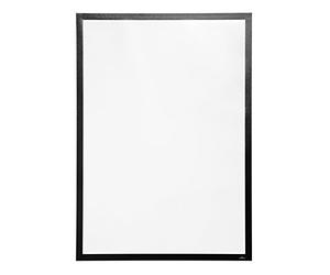 Durable 499201 Duraframe Poster 70 x 100 cm, Cornice Espositiva Adesiva, Formato Poster, per Superfici Solide e Lisce, Stabilizzatore UV, Formato 70 x 100 cm, Nero