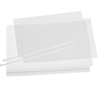 Durable 502719 - Buste Impermeabili con Fascette f.to A4, Busta 5 Pezzi, Trasparente