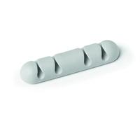 Durable 504010 Cavoline Clip 4, Clip Fermacavi per 4 Cavi, 20 x 12 x 82 mm, Grigio,