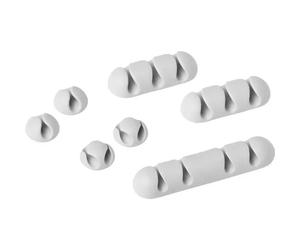 Durable 504110 Kit clip ferma cavi CAVOLINE® CLIP MIX Grigio 7 pz.