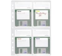 Durable 524319 Busta per raccoglitore floppy disk 4 floppy disk 3,5 Plastica T