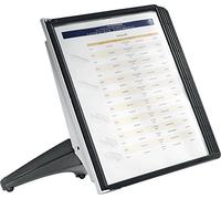 Durable 554001 Sherpa Soho 5, Leggio da Tavolo Compatto, 5 Pannelli, Nero