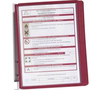 Leggio da parete Vario Wall 5 - 5 pannelli Sherpa inclusi - rosso - Durable