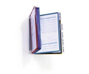 Durable 556700 leggio portadocumenti Scrivania Ritratto A4 (Durable VARIO Display Panel Wall Unit for A4 Documents 10 Panels wi NEW