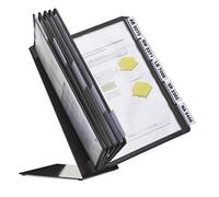 Durable 557001 - Vario Table 10, Leggio da Tavolo, 10 Pannelli Espositivi Sherpa