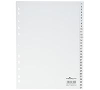 Durable 616002 - Divisorio con tasti prestampati 1-31, f.to A4 verticale, 31 tas