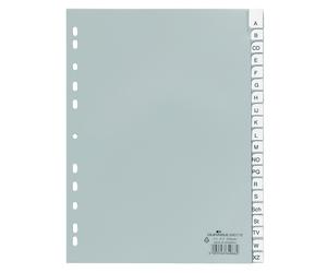 Durable 640110 Polypropylene A-Z Index File with 20 Pre-Inserted Printed Inserts