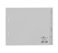 Durable 650010 a-Z-Register Pp A4 Teildeckend 215/230 X 180 MM 20 Pezzo Grigio