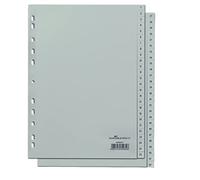 Durable 1-52 Polypropylene Index Dividers A4 Portrait Full Covering Pack of